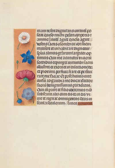 女王イザベラカトリック、スペイン女王の時間：フォル。 263v、セントグレゴリーの塊、c。 1500。 作： Master of the First Prayerbook of Maximillian