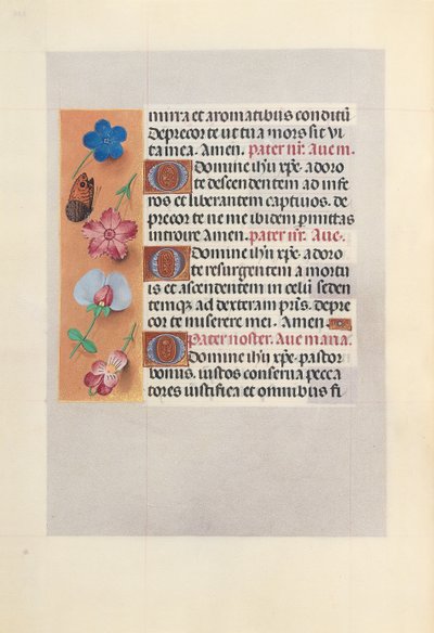 スペイン女王イザベラ女王の時間：フォル。 265v、c。 1500。 作： Master of the First Prayerbook of Maximillian
