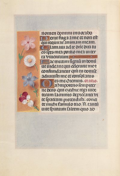 スペイン女王イザベラ女王の時間：フォル。 268v、c。 1500。 作： Master of the First Prayerbook of Maximillian