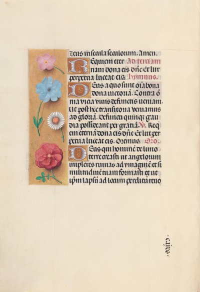 女王イザベラカトリック、スペイン女王の時間：フォル。 26v、c。 1500。 作： Master of the First Prayerbook of Maximillian