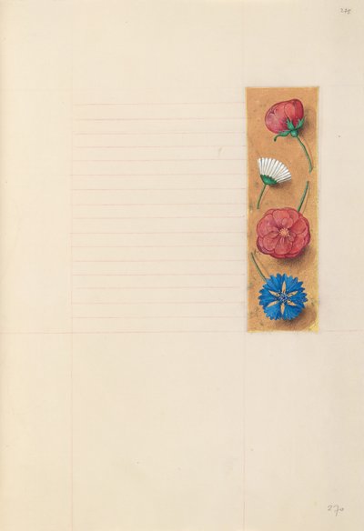 スペイン女王イザベラの時間：  フォル275r 作： Master of the First Prayerbook of Maximillian