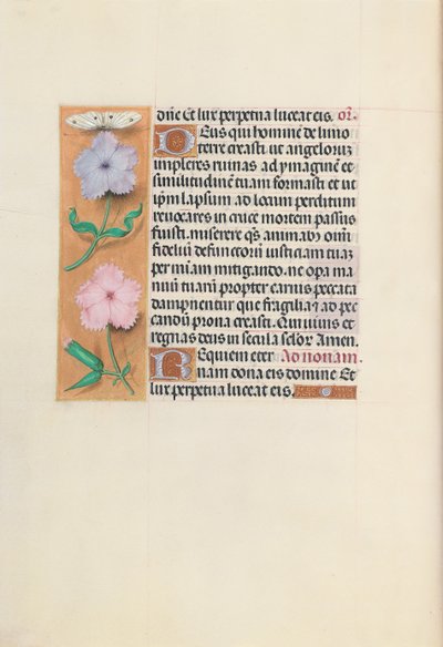スペイン女王イザベラ女王の時間：フォル。 27v、c。 1500。 作： Master of the First Prayerbook of Maximillian