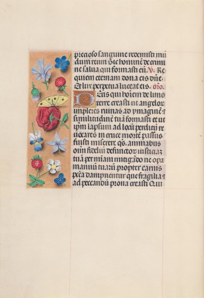 スペイン女王イザベラ女王の時間：フォル。 29v、c。 1500。 作： Master of the First Prayerbook of Maximillian