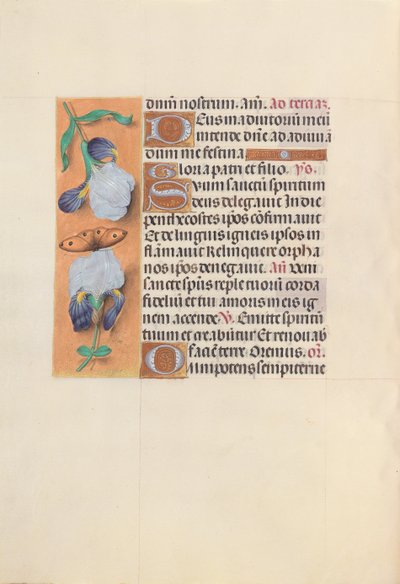 スペイン女王イザベラ女王の時間：フォル。 33v、c。 1500。 作： Master of the First Prayerbook of Maximillian