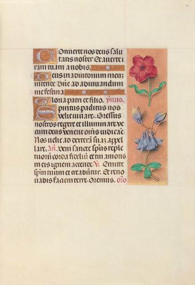女王イザベラカトリック、スペイン女王の時間：フォル。 36r、c。 1500。 作： Master of the First Prayerbook of Maximillian