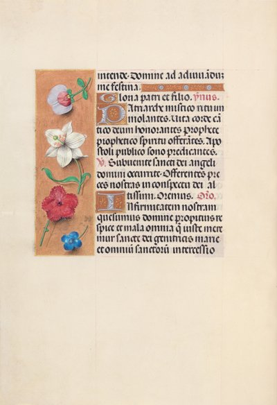 女王イザベラカトリック、スペイン女王の時間：フォル。 39v、c。 1500。 作： Master of the First Prayerbook of Maximillian