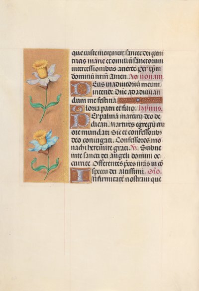 女王イザベラカトリック、スペイン女王の時間：フォル。 40v、c。 1500。 作： Master of the First Prayerbook of Maximillian