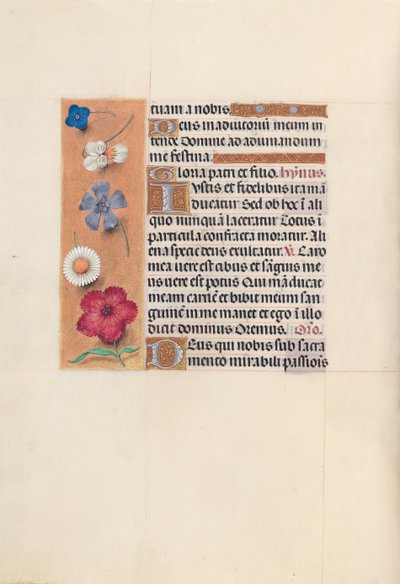 女王イザベラカトリック、スペイン女王の時間：フォル。 48v、c。 1500。 作： Master of the First Prayerbook of Maximillian