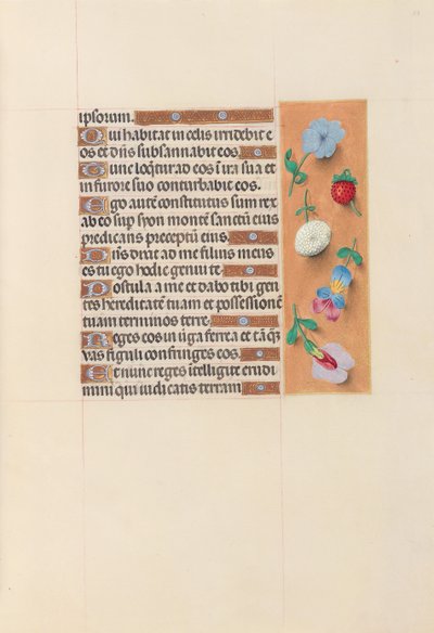 女王イザベラカトリック、スペイン女王の時間：フォル。 53r、c。 1500。 作： Master of the First Prayerbook of Maximillian