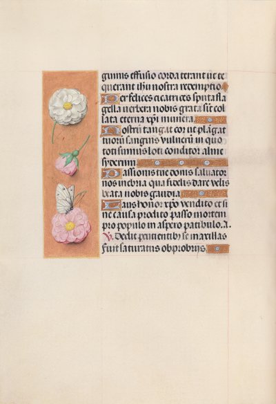 スペイン女王イザベラ女王の時間：フォル。 58v、c。 1500。 作： Master of the First Prayerbook of Maximillian