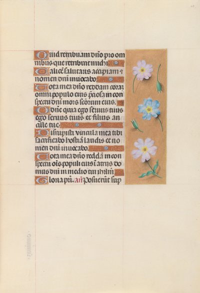 女王イザベラカトリック、スペイン女王の時間：フォル。 67r、c。 1500。 作： Master of the First Prayerbook of Maximillian