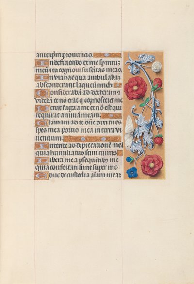 女王イザベラカトリック、スペイン女王の時間：フォル。 70r、c。 1500。 作： Master of the First Prayerbook of Maximillian