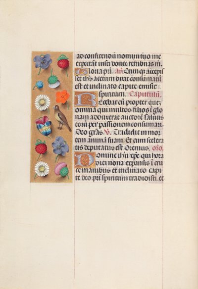 スペイン女王イザベラ女王の時間：フォル。 70v、c。 1500。 作： Master of the First Prayerbook of Maximillian
