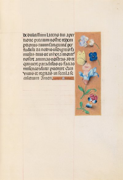 女王イザベラカトリック、スペイン女王の時間：フォル。 71r、c。 1500。 作： Master of the First Prayerbook of Maximillian