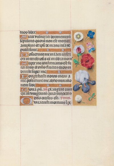 女王イザベラカトリック、スペイン女王の時間：フォル。 78r、c。 1500。 作： Master of the First Prayerbook of Maximillian