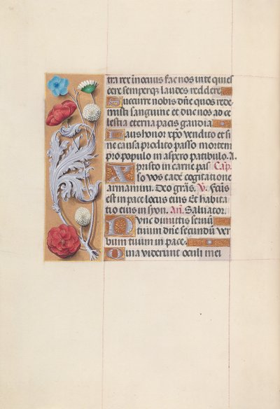 スペイン女王イザベラ女王の時間：フォル。 78v、c。 1500。 作： Master of the First Prayerbook of Maximillian