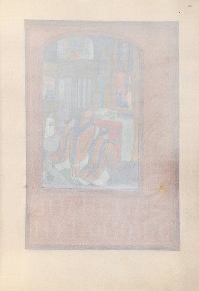 スペイン女王イザベラ女王の時間：フォル。 87r、c。 1500。 作： Master of the First Prayerbook of Maximillian
