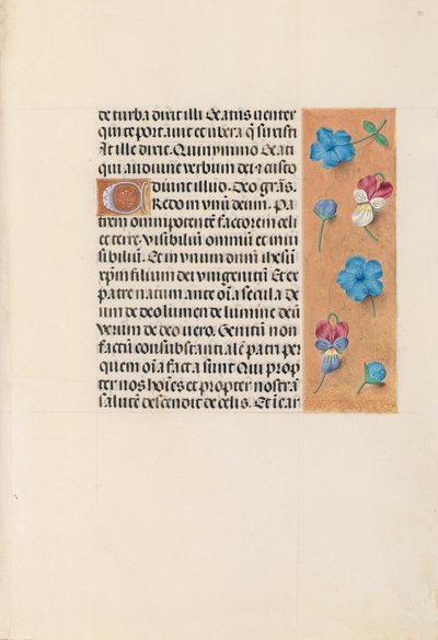 スペイン女王イザベラ女王の時間：フォル。 91r、c。 1500。 作： Master of the First Prayerbook of Maximillian