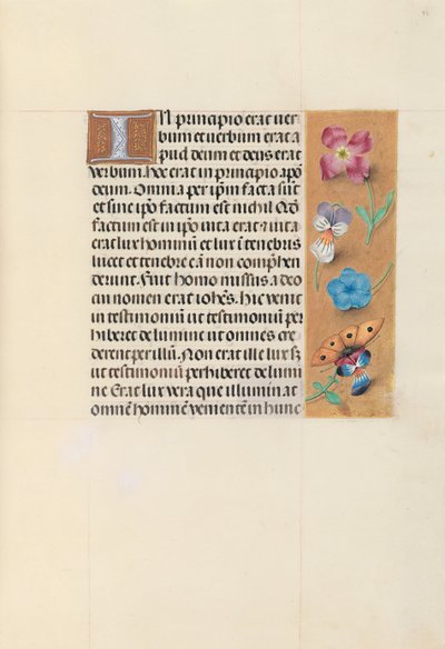 女王イザベラカトリック、スペイン女王の時間：フォル。 93r、c。 1500。 作： Master of the First Prayerbook of Maximillian