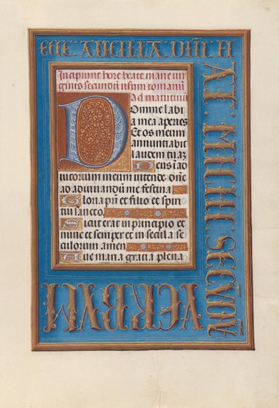 スペイン女王イザベラ女王の時間：Fol、98r、c。 1500。 作： Master of the First Prayerbook of Maximillian