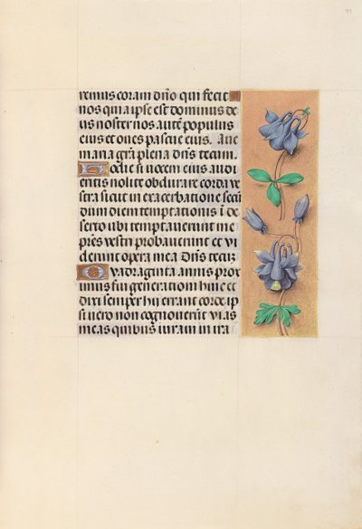女王イザベラカトリック、スペイン女王の時間：フォル。 99r、c。 1500。 作： Master of the First Prayerbook of Maximillian