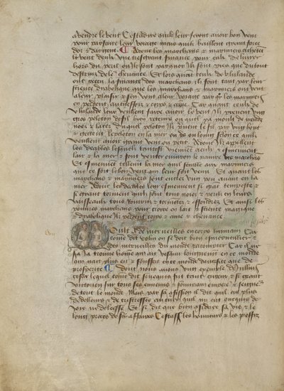歴史的頭文字M：男女の胸像 作： Master of the Geneva Boccaccio