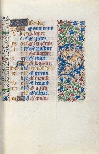 ルーアンの時間使用法：fol。 10r、c。 1470。 作： Master of the Geneva Latini