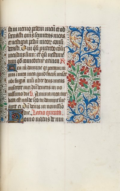 ルーアンの時間使用法：fol。 123r、c。 1470。 作： ジュネーヴ・ラティーニのマスター