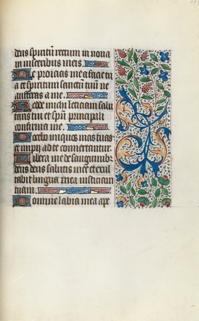 ルーアンの時間使用法：fol。 135r、c。 1470。 作： ジュネーヴ・ラティーニのマスター