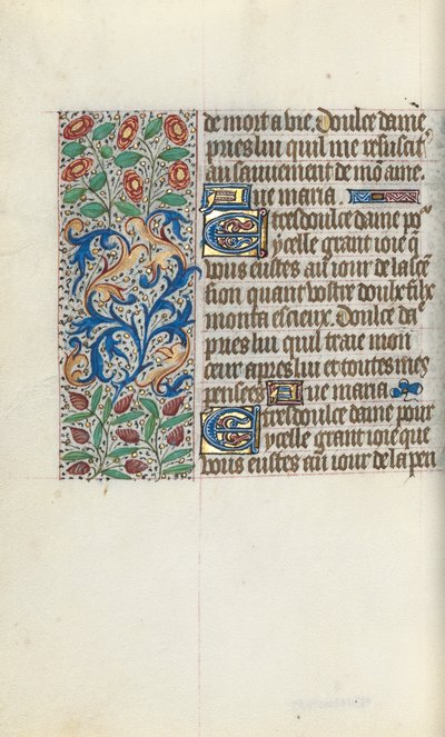 ルーアンの時間使用法：fol。 150v、c。 1470。 作： Master of the Geneva Latini