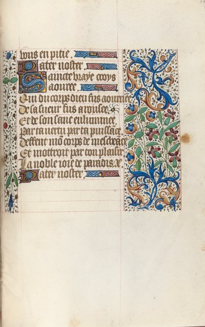 ルーアンの時間使用法：fol。 154r、c。 1470。 作： Master of the Geneva Latini