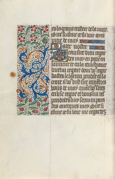 ルーアンの時間使用法：fol。 154v、c。 1470。 作： ジュネーヴ・ラティーニのマスター