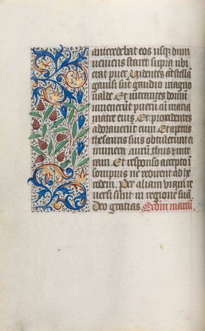ルーアンの時間使用法：fol。 17v、c。 1470。 作： ジュネーヴ・ラティーニのマスター