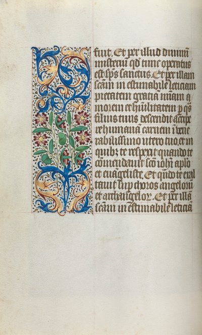 ルーアンの時間使用法：fol。 19v、c。 1470。 作： ジュネーヴ・ラティーニのマスター