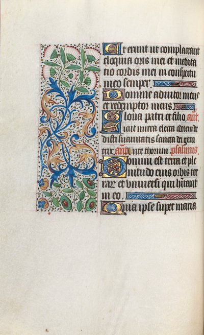 ルーアンの時間使用法：fol。 33v、c。 1470。 作： ジュネーヴ・ラティーニのマスター