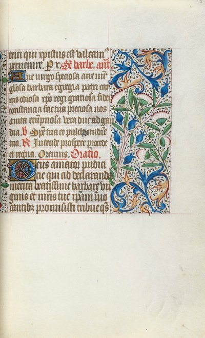 ルーアンの時間使用法：fol。 54r、c。 1470。 作： ジュネーヴ・ラティーニのマスター