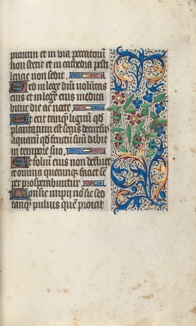 ルーアンの時間使用法：fol。 57r、c。 1470。 作： ジュネーヴ・ラティーニのマスター