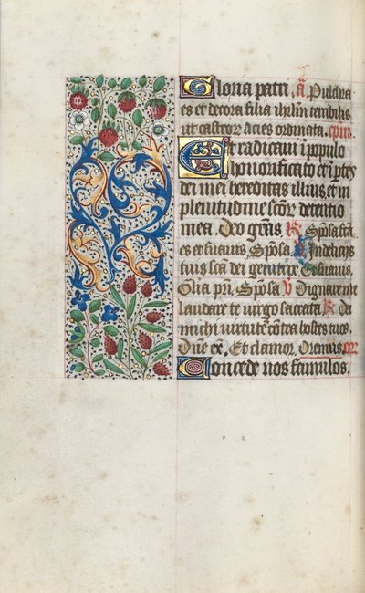 ルーアンの時間使用法：fol。 69v、c。 1470。 作： ジュネーヴ・ラティーニのマスター