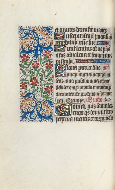ルーアンの時間使用法：fol。 74v、c。 1470。 作： ジュネーヴ・ラティーニのマスター