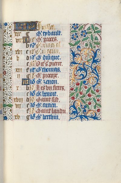 ルーアンの時間使用法：fol。 7r、c。 1470。 作： Master of the Geneva Latini
