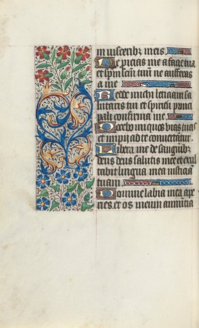 ルーアンの時間使用法：fol。 86v、c。 1470。 作： ジュネーヴ・ラティーニのマスター