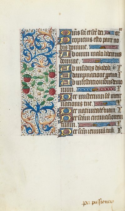 ルーアンの時間使用法：fol。 94v、c。 1470。 作： ジュネーヴ・ラティーニのマスター