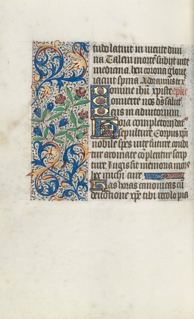 ルーアンの時間使用法：fol。 98v、c。 1470。 作： ジュネーヴ・ラティーニのマスター
