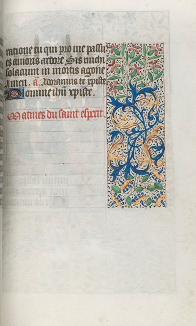 ルーアンの時間使用法：fol。 99r、c。 1470。 作： ジュネーヴ・ラティーニのマスター