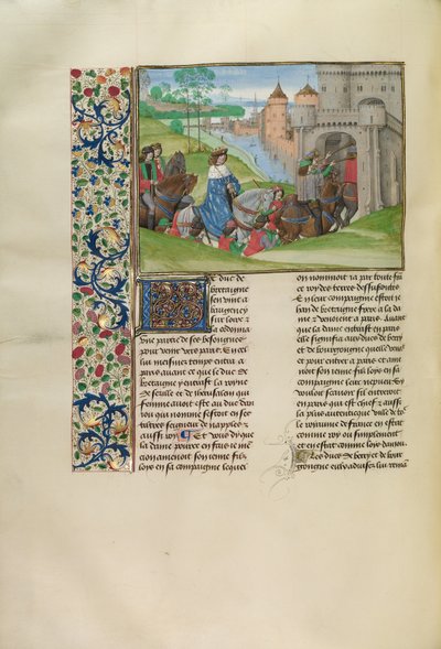 パリに入るアンジュー公ルイ 作： Master of the Getty Froissart