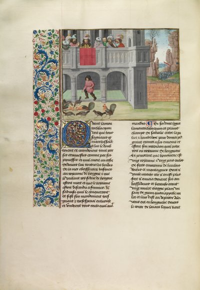鶏とトウモロコシのたとえ 作： Master of the Getty Froissart