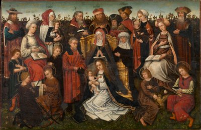 聖アンナの家族、1500〜10年頃（パネルに油彩） 作： Master of the Holy Family of St. Anne