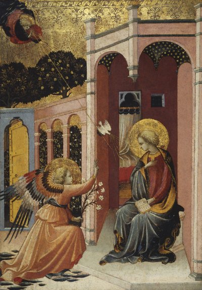 受胎告知、c.1430-40 作： Master of the Judgement of Paris