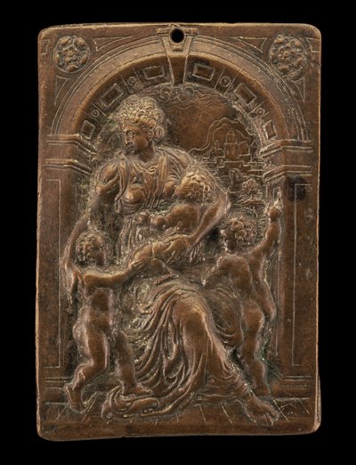 慈愛のアレゴリー」1580年頃 作： Master of the Judgment of Solomon