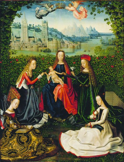 バラ園の聖母 作： Master of the Legend of Saint Lucy